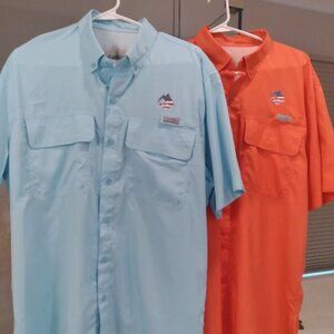 Two shirts - Size Large - Ocean Coast Fishing Shirts - Good condition